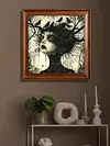 (US Local)Paint By Numbers Kit On Canvas DIY Oil Art Girl Picture Home Wall Decor40x40cm