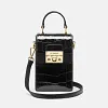 American High Gloss Crocodile Skin Women's Bag Lady Mobile Phone Bag 2023 New Genuine Leather Fashion Versatile Shoulder Bag 45