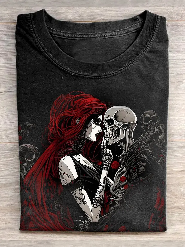 Unisex Halloween Vintage Artistic T-Shirt