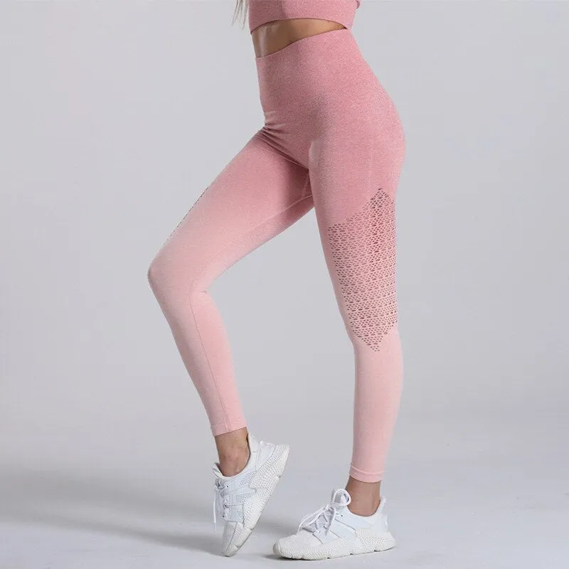 SVOKOR Leggings Sport Women Fitness Seamless Booty Lifting Legging Push Up Sexy Tights Gym Leggins Elastic Running Woman Pants