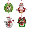 >SALE<Christmas Photo Frame 4PCS Photo Frame Hanging Diamond Painting Xmas Photo Frame