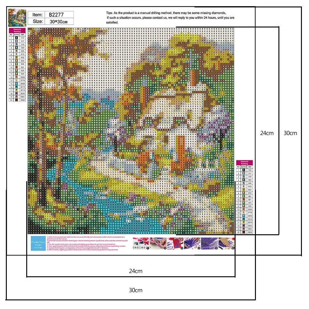 Diamond Painting - Full Round Drill - House(30*30cm)