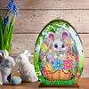 (US Local)3D Wooden Easter Egg Rabbit Special Shaped Diamond Painting Lamp Desk Decor Kits