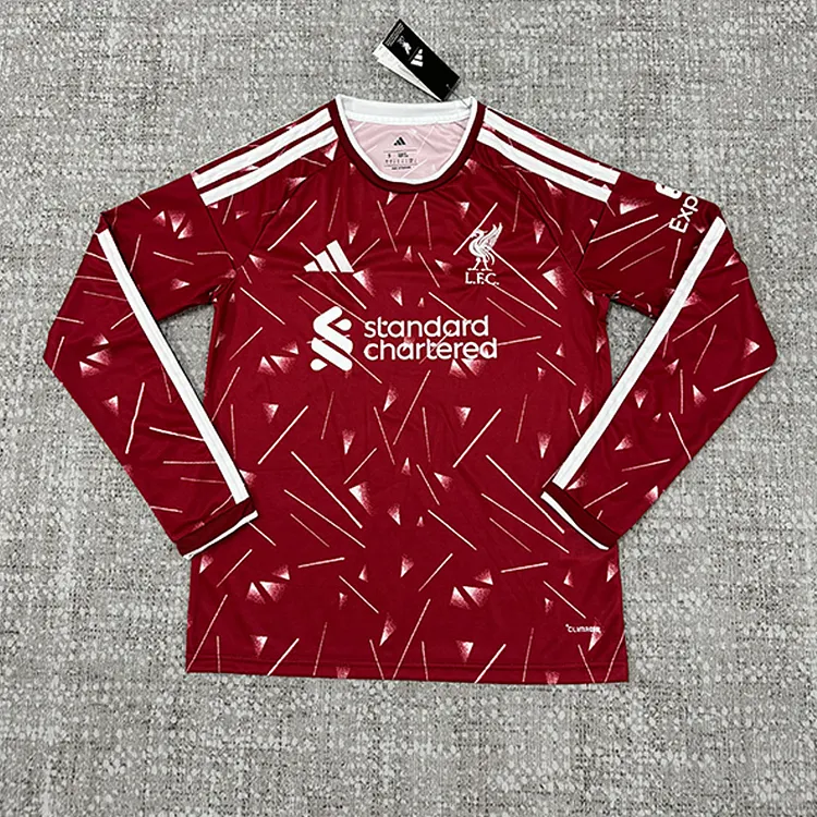 【S~5XL】Liverpool 26/27 Long-Sleeve Home Football Jersey
