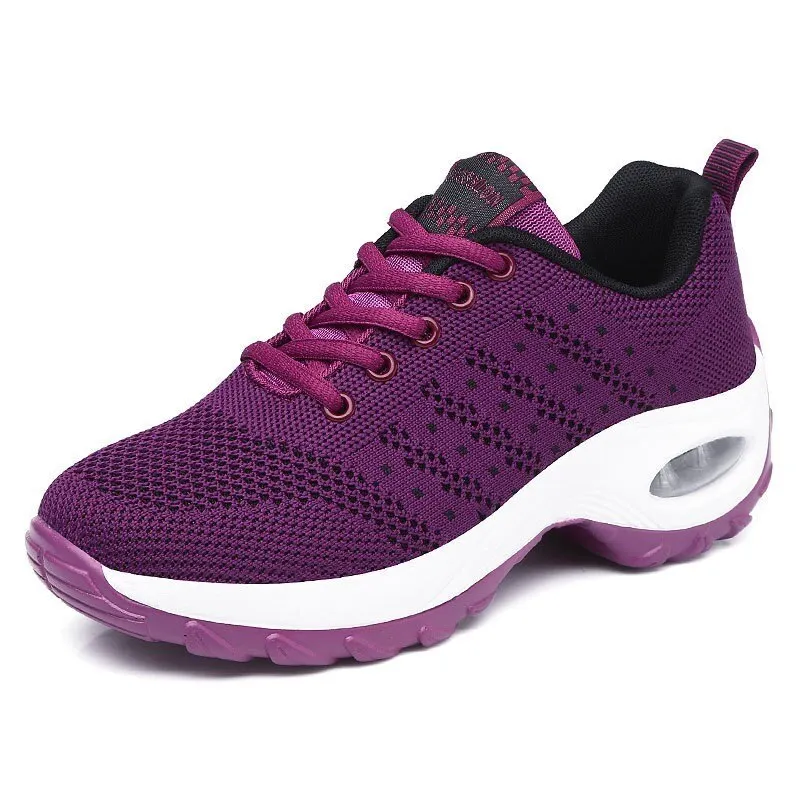 Women's Shoes Running Shoes Breathable Lightweight Comfortable Lace-up Antiskid Sports Light Ladies Sneakers Zapatos De Mujer