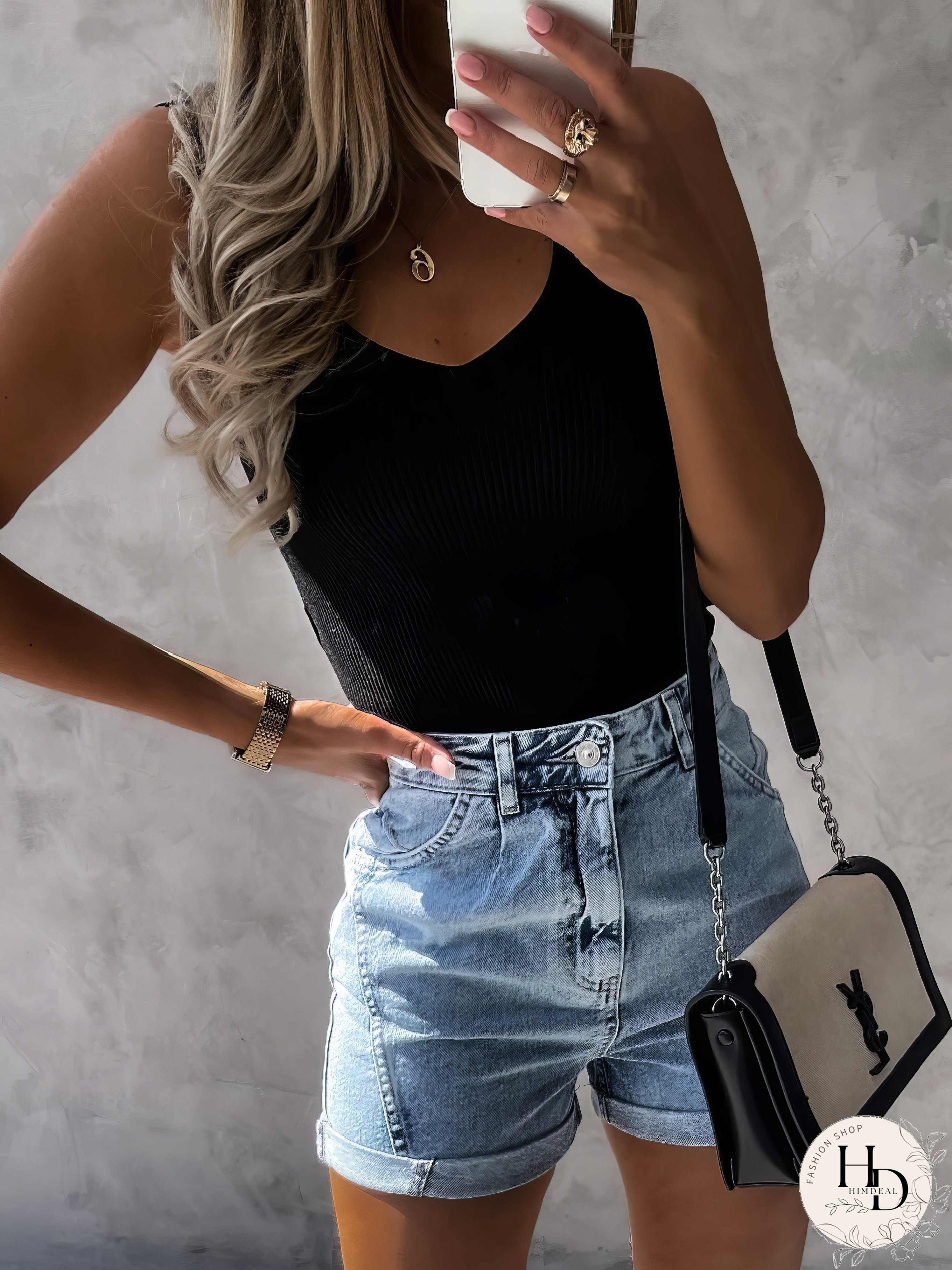 Pure Sleeveless V-Neck Casual Tank Tops