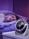 Desk Fan 100-Speed Digital Display Turbo Table Fan with Rechargeable Battery Wall-Mouted Design for Bedroom Home Office Travel