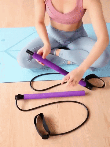 Yoga Pilates Bar With Resistance Band &ndash; Turbo Athlete