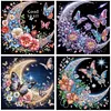 (US Local)4Pack Butterfly-Special Shaped Diamond Painting Kit(30x30cm)