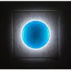 Modern simple living room round square creative wall lamp designer bedroom corridor aisle decorative painting full moon art wall lamp