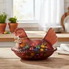 Vintage-Style Glass Hen on Nest Dish with Lid Tabletop Dessert Plate Snack Bowl