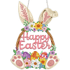 Easter Rabbit DIY Acrylic Special Shape Drill Diamond Art Hanging Decor Kits