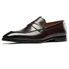 Handmade Men Leather Loafers Dress Shoes  Wedding