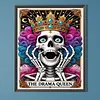 Diamond Painting -5D Full Round Drill Crown Skull(40x50cm)