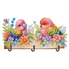 Wooden Bird Flower Special Shape Diamond Painting Hanging Hooks for Home Decor