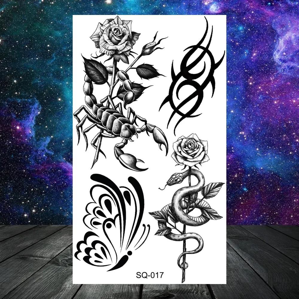 3D Universe Planet Temporary Tattoos For Women Adult Kids Girl Lotus Moon Outer Space Fake Tattoo Neck Arm Hands Small Tatoos