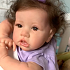 20'' Sylvie With Brown Hair And Eyes Reborn Baby Doll Girl, Handmade Huggable Baby Doll - RBBI-Myrebornbabydoll&reg; Myrebornbabydoll&reg;