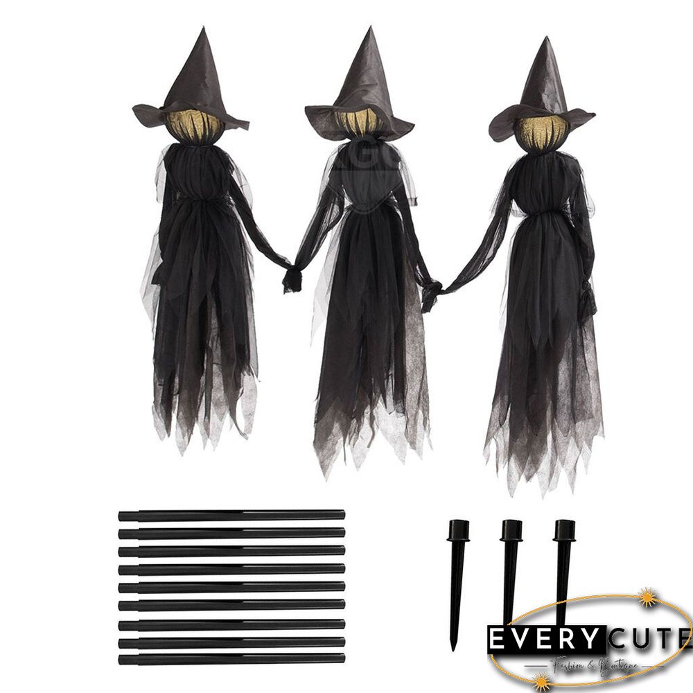 Lighted Halloween Witch Stake For Halloween Decoration
