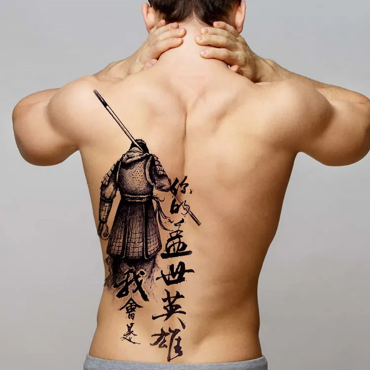 temporary men tattoos water transfer tattoo full back large tatoo fake dragon wings tattoo and body art sticker sexy decals big