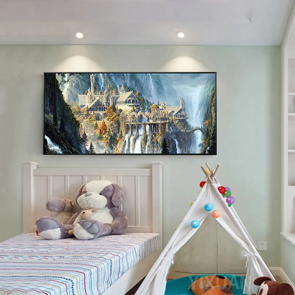 Diamond Painting - Full Square Drill - Mountain Attic(80*40cm)