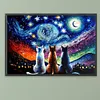 Three Cats-Paint by Numbers Acrylic Painting 60*40CM