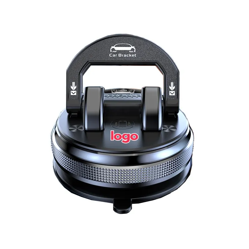 Car-mounted folding vacuum suction cup phone holder
