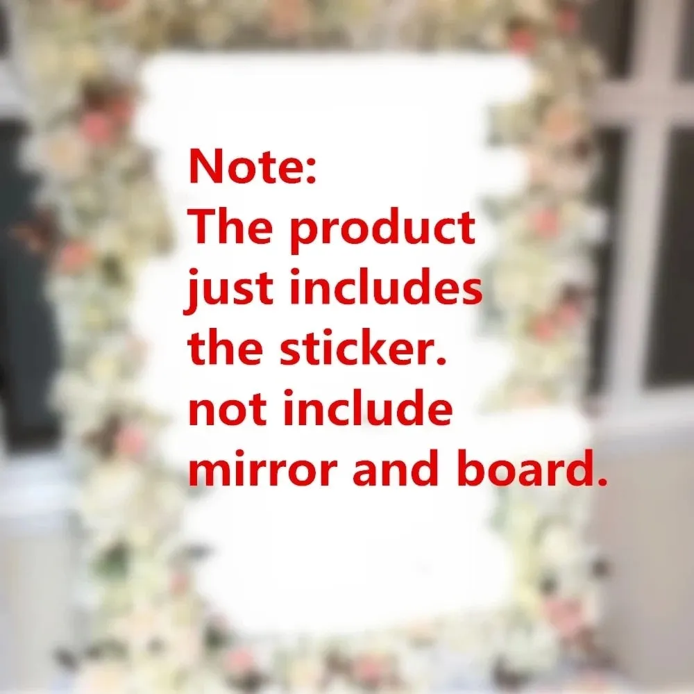 Wedding Welcome Mirror Sign Stickers Engagements Vinyl Decals Customized Marriage Party Wall Sticker Decoration Art