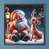 Diamond Painting-5D Full Round Drill Santa Claus & Elk(40*40 CM)