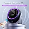Desk Fan 100-Speed Digital Display Turbo Table Fan with Rechargeable Battery Wall-Mouted Design for Bedroom Home Office Travel