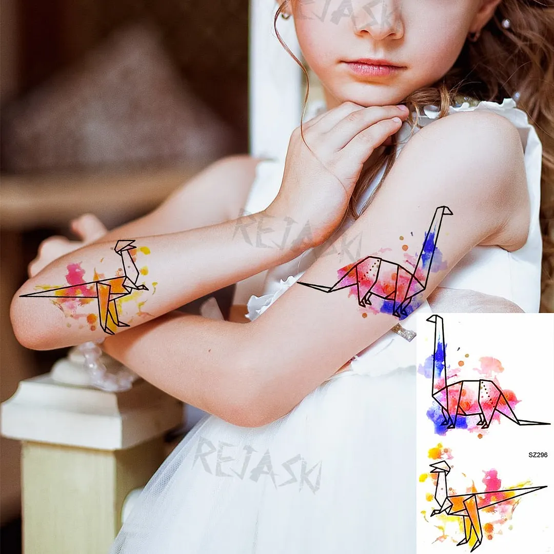 Small Henna Lotus Sexy Back Temporary Tattoos For Women Adult Feather Dandelion Fake Tattoo Body Art Waterproof Tatoos Sticker