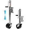 2000 Lbs Trailer Jack with Dual Wheel 10 Inch Lift Heavy Duty Swivel Boat Jack