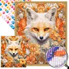 Fox in the Flower - Round AB Drills Diamond Painting(45x55cm)