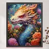>SALE<Full Embroidery Eco-cotton Thread 11CT Print Flower Dragon Cross Stitch 50x60cm