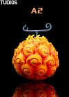 POP WCF Scale Flame-Flame Fruit 2.0 - ONE PIECE Resin Statue - UNO Studio