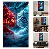 (US Local)Tiger-11CT Stamped Cross Stitch Kit(40x70cm)