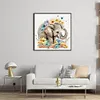 Elephant Flowers - Paint by Numbers Acrylic Painting 20*20CM(HOT)