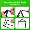 Portable Triangle Pot Holder Folding Campfire Tripod for Outdoor Folding Camping