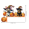 (US Local)Halloween Dog Diamond Art Door Right Angle Sign for Indoor Outdoor Wall