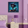 Halloween Skeleton Witch-Full Square Diamond Painting(35*35CM)