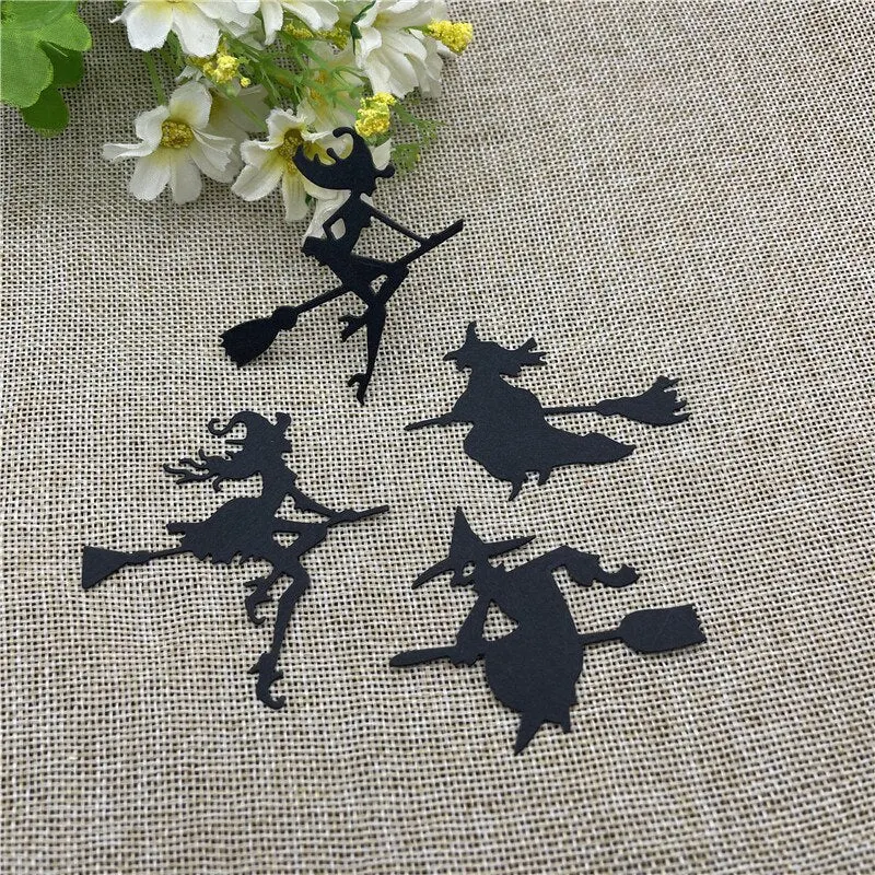 Halloween witch card  Metal Cutting Dies Stencils For DIY Scrapbooking Decorative Embossing Handcraft Die Cutting Template