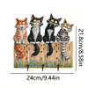 (US Local)Wooden Cat Diamond Art Hanging Hook Rail Diamond Painting Art Craft Wall Hooks