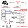 WOYO For BMW R1300 R1200 R1250 F650 F750 F850 F900 S1000R S1000XR K1600 Motorcycle light Control with lamp, Dim Light by Original Buttons