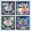 (US Local)4Pack Girl-Special Shaped Diamond Painting Kit(30x30cm)