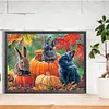 Autumn Pumpkin Bunny-Paint by Numbers Acrylic Painting 40*30CM