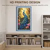 Peacock - Full Embroidery 3 Strands 11CT Stamped Cross Stitch - 40*70CM - Large Size