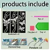 3pcs DIY Butterfly Diamond Painting Bookmark