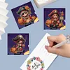 >SALE<6PCS DIY Halloween Diamond Art Greeting Cards Congratulations Cards & Gifts