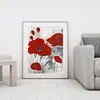 11CT Counted/Stamped Red Poppy-Cross Stitch-40*50cm
