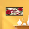 Christmas Flower-Full Round Diamond Painting 50*25cm