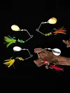 5Pcs Metal Spoon Lure Spinner Fishing Lure Artificial Hard Baits for Bass Trout
